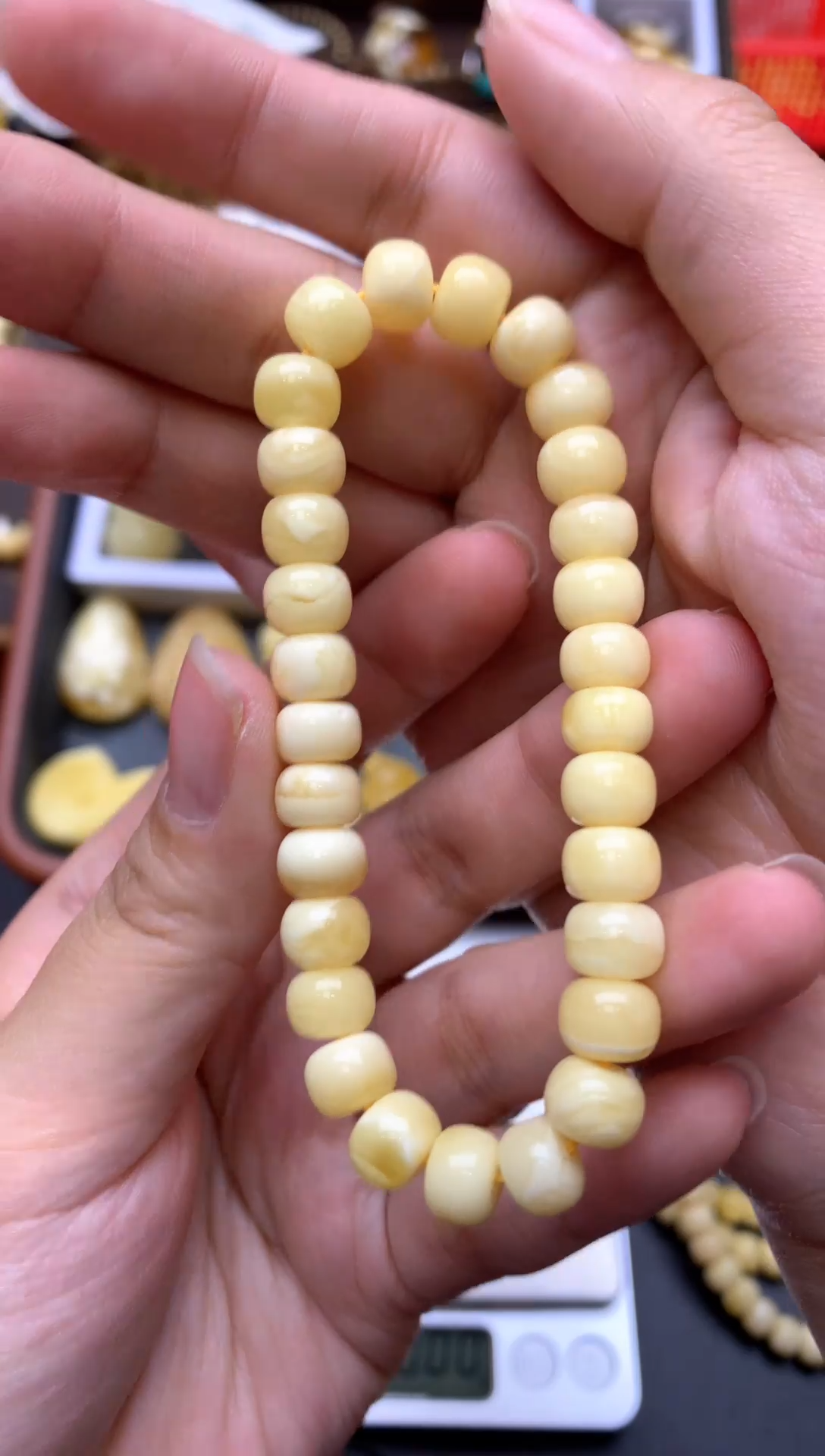 【闪购商品】琥珀珠宝奇石未镶嵌085琥珀蜜蜡个别珠子有花粉小坑