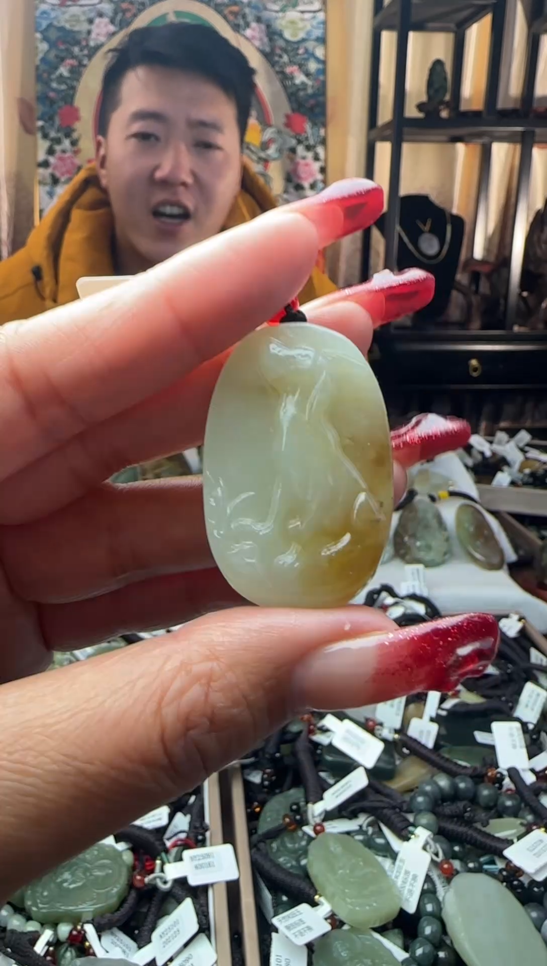 颈饰未镶嵌和田玉0.0388