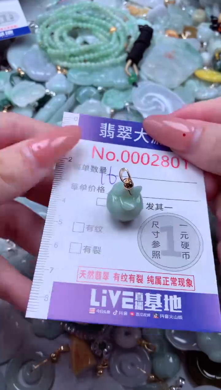 吊坠(不含链)未镶嵌翡翠2801