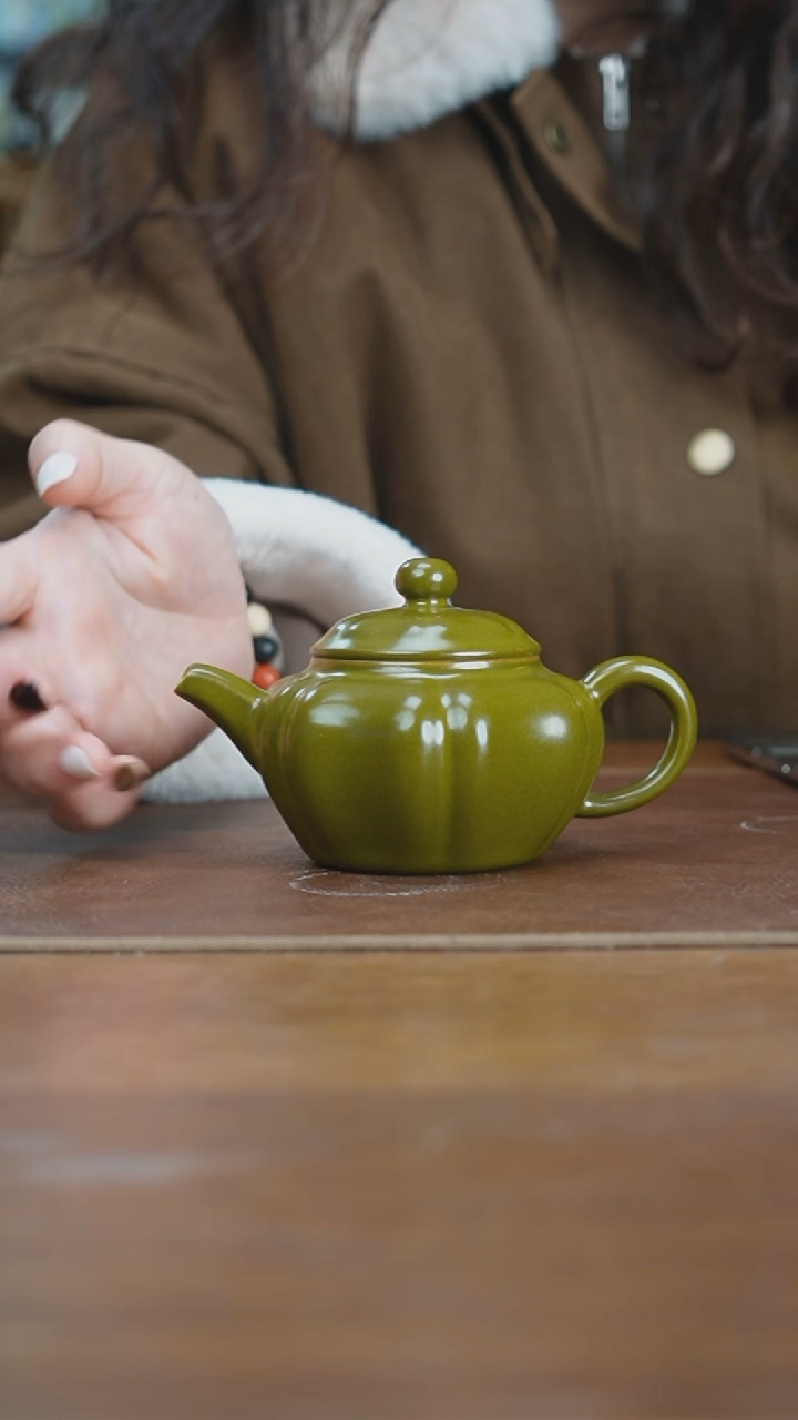 【闪购商品】杯景德镇茶叶末瓜楞壶