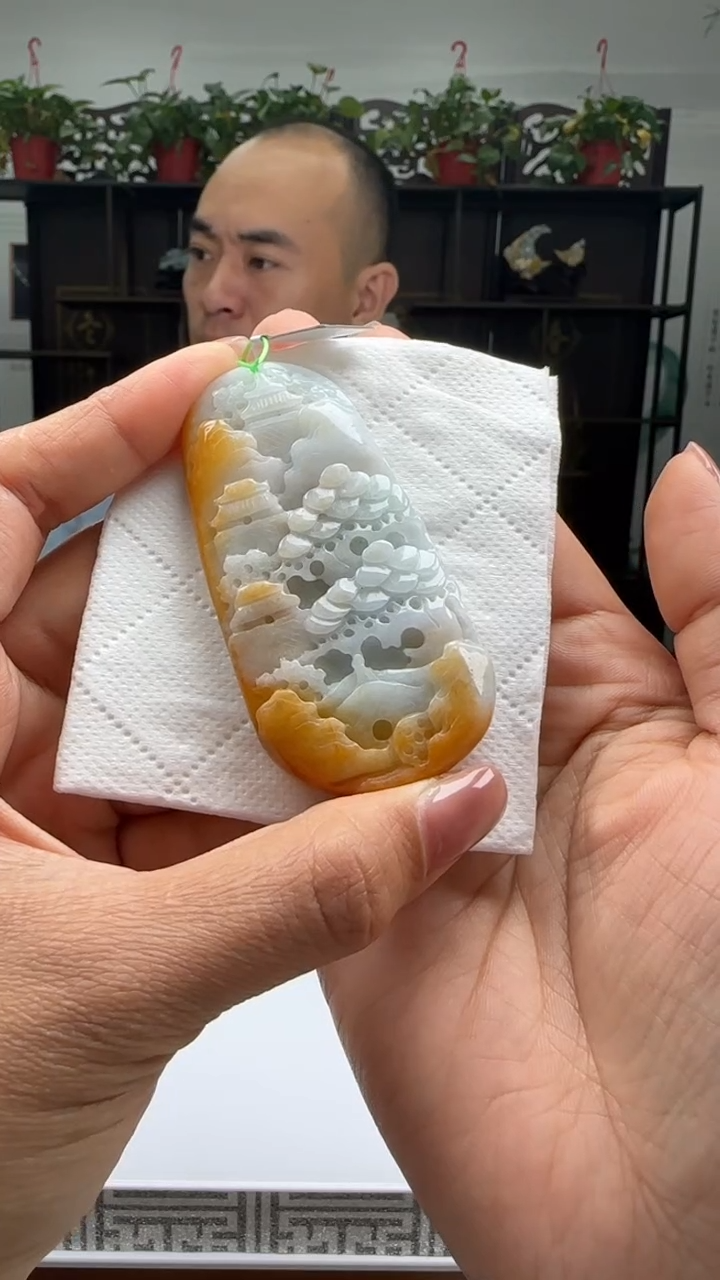 【闪购商品】翡翠颈饰未镶嵌天然翡翠A货吊坠