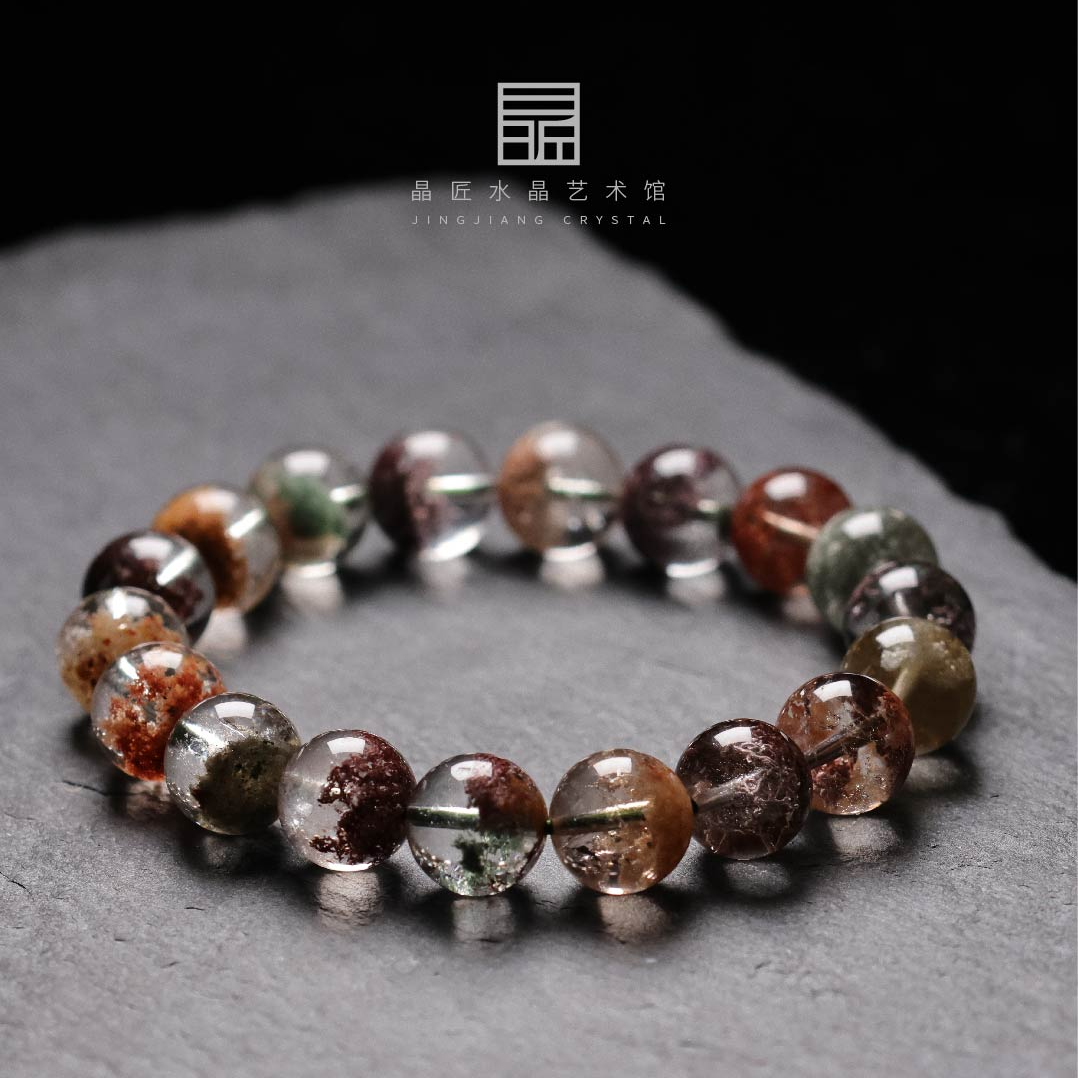 晶匠晶匠 天然四季幽灵手串11mm+ 多样性发一 精选