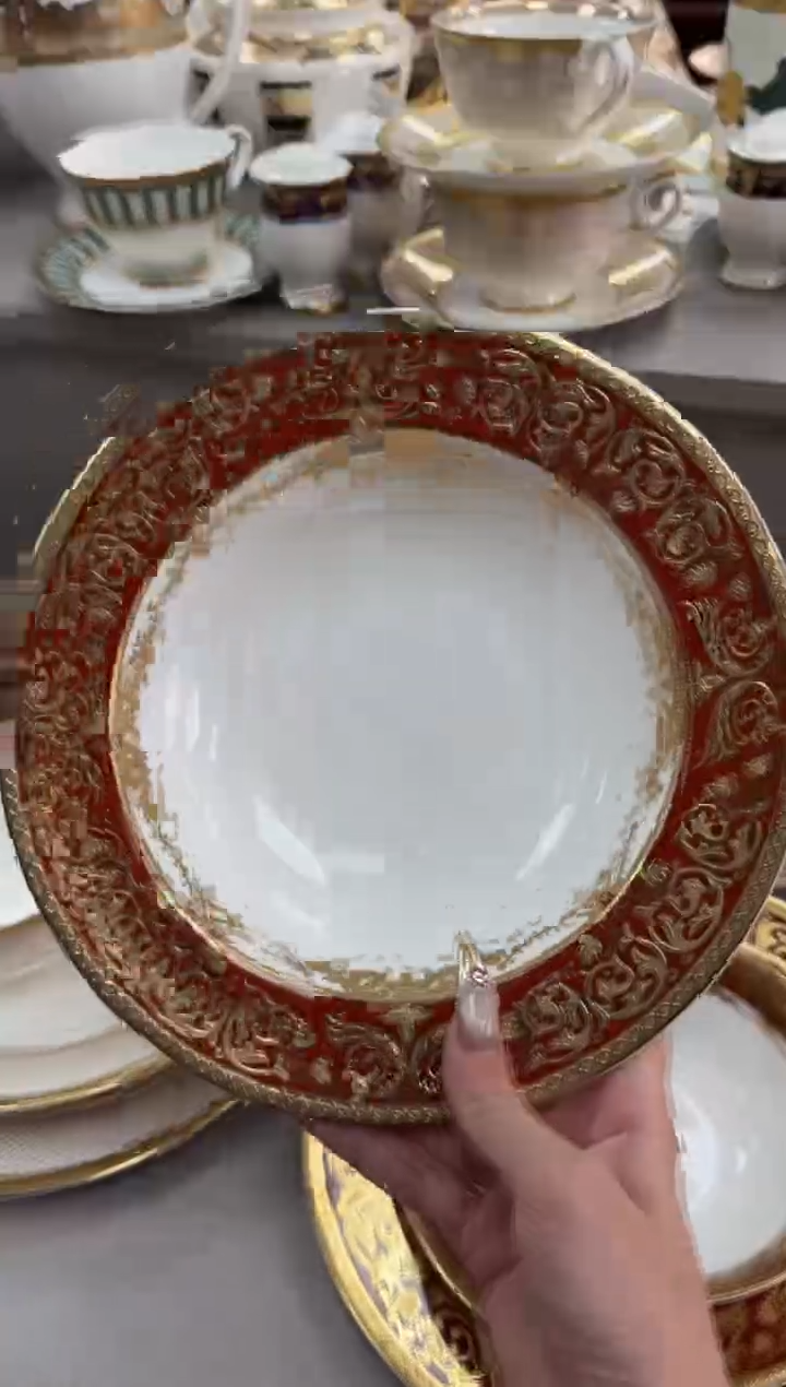 【闪购商品】瓷片8.5英寸草帽盘福利价2个尾单