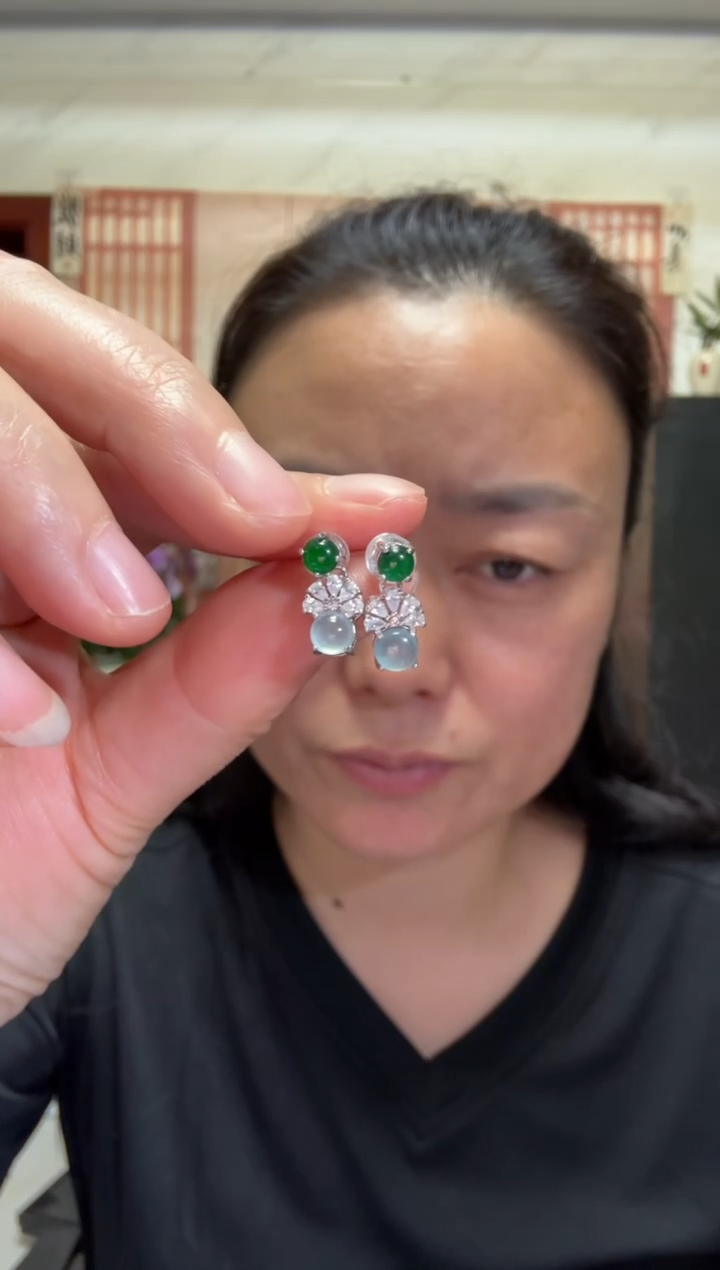 颈饰银S925镶嵌翡翠00008220