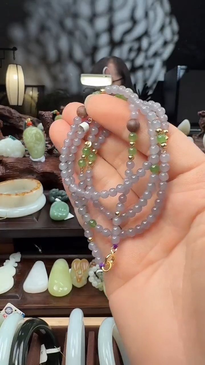 未镶嵌和田玉挂件套链