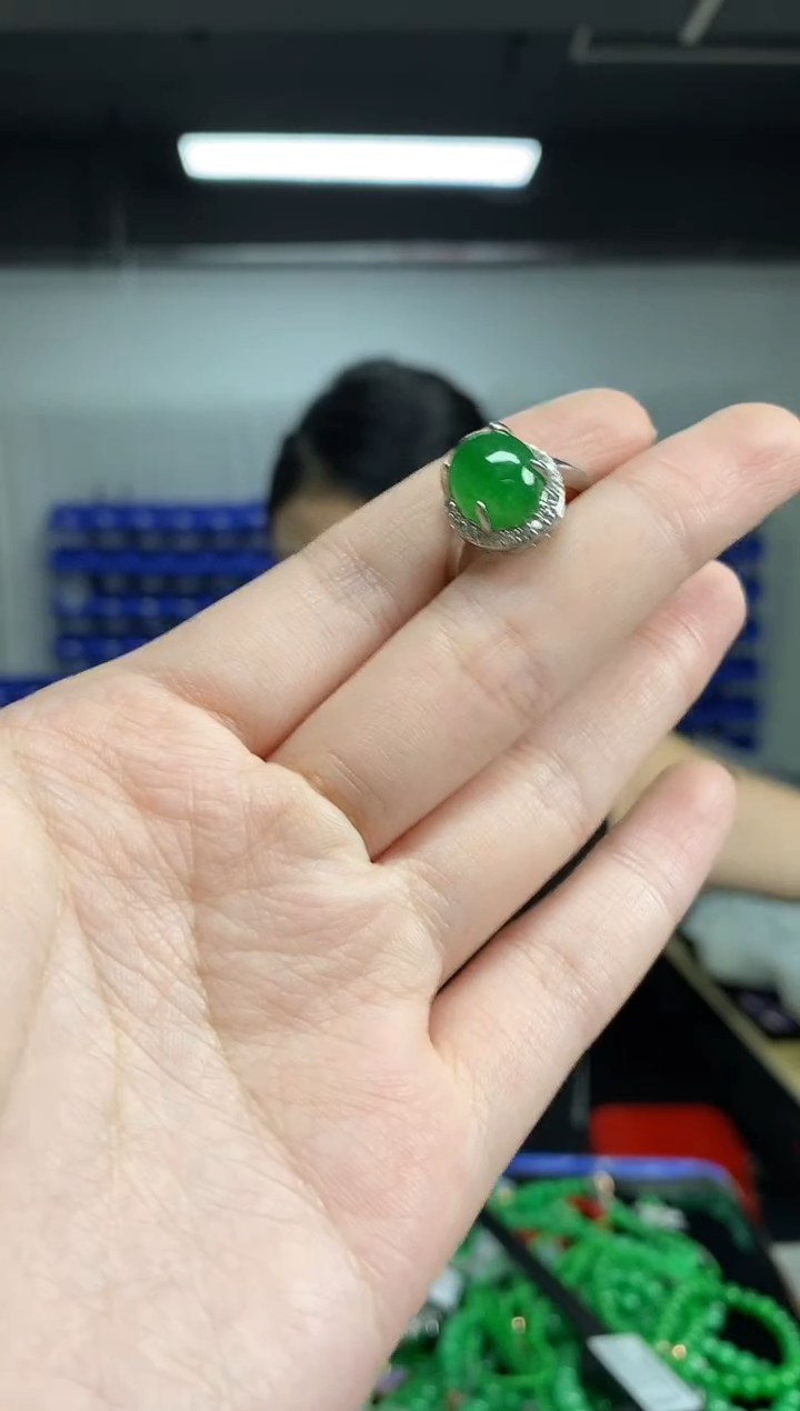 未镶嵌戒指翡翠闪购链接   多样性发其一颜色微差