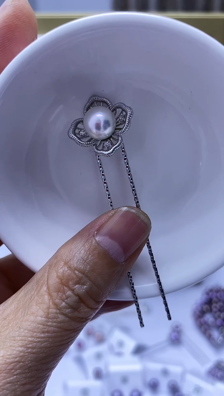 未镶嵌海水珍珠发簪海水发簪