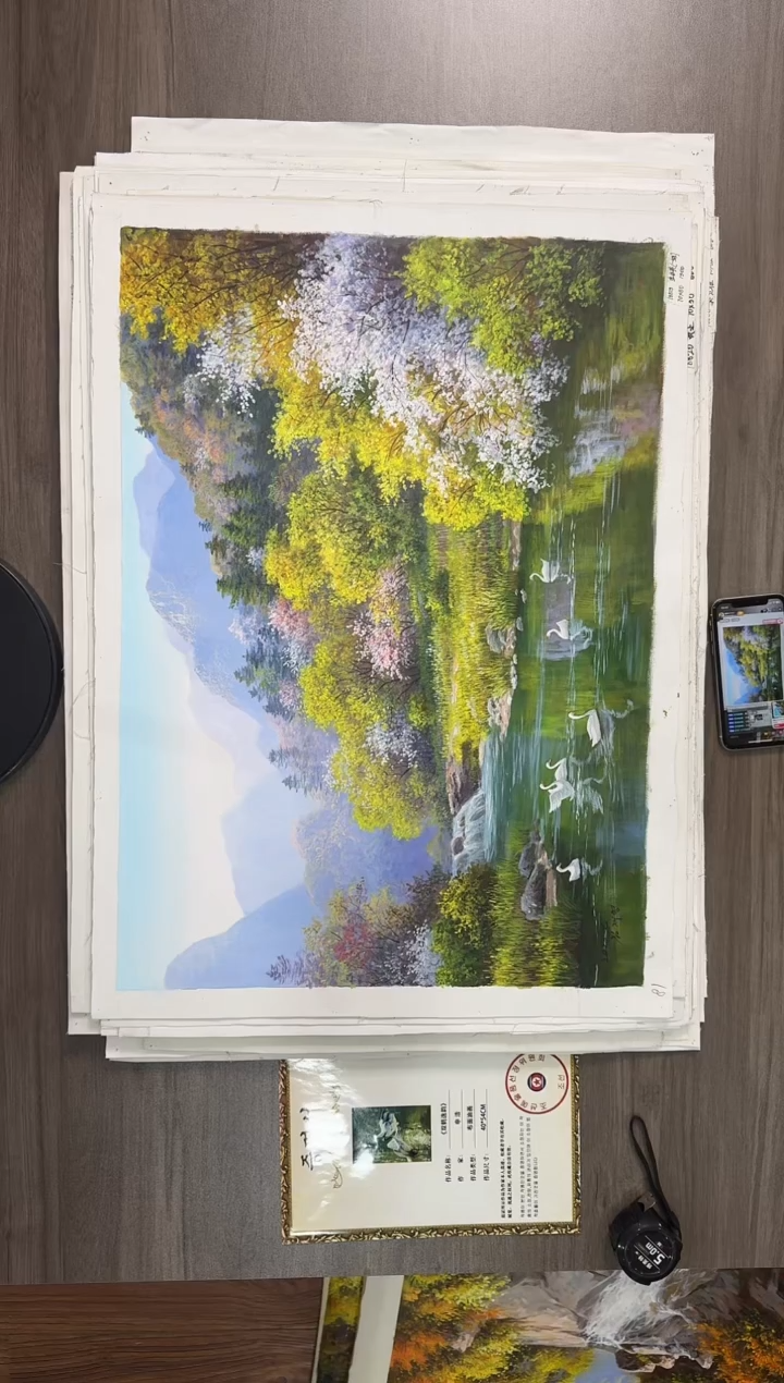 油画【127号】约50*70cm丨朝鲜原创纯手绘孤品油画丨顺丰包邮 