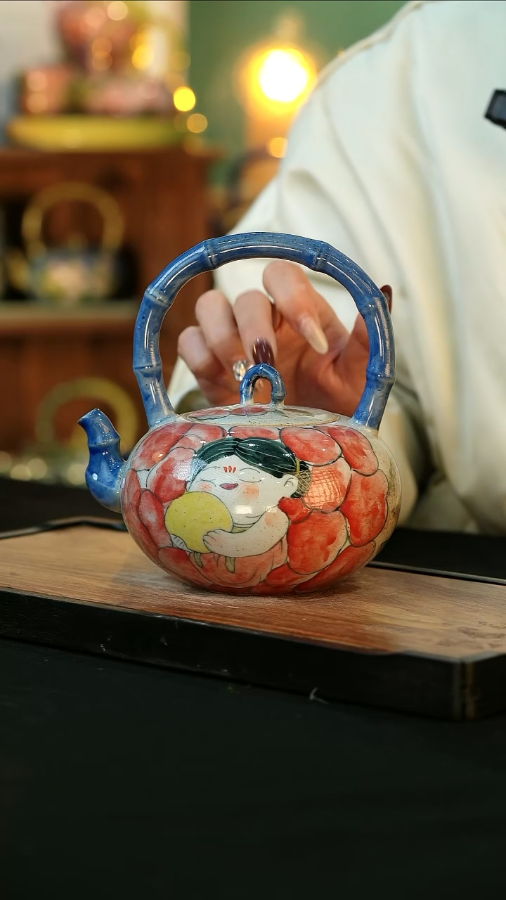 【闪购商品】杯手绘心瓷陶瓷浮力