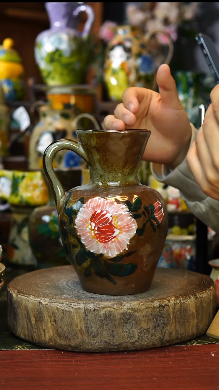 陶瓷185景德镇手工高温釉下彩