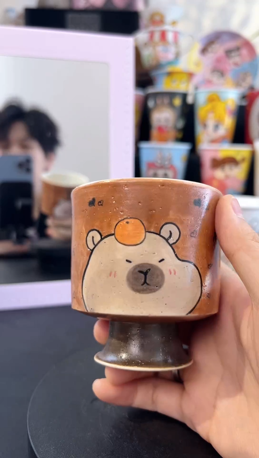 【闪购商品】摆件纯手工手绘陶瓷小杯杯