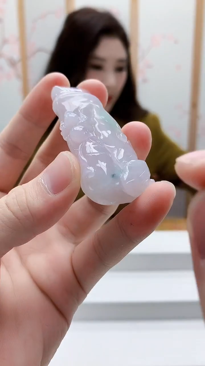 未镶嵌定制翡翠4829bb-毛货挂件49