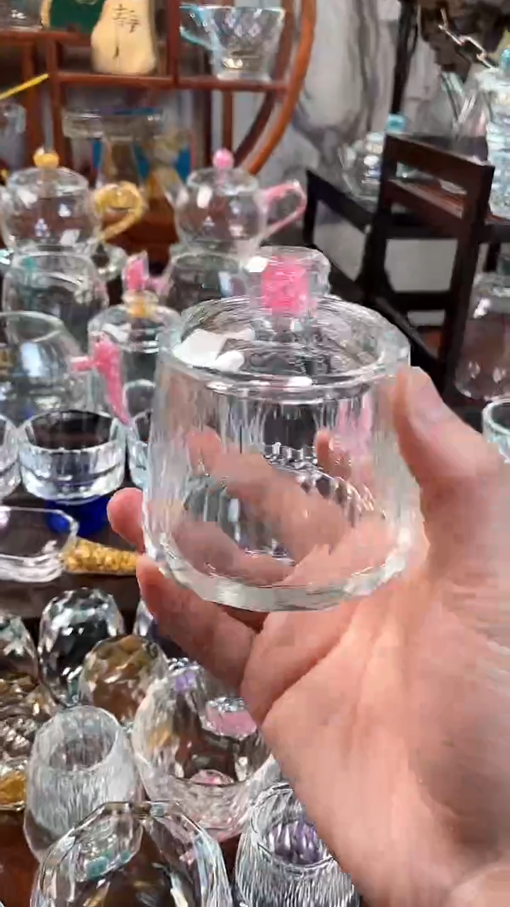 【闪购商品】玺宴新款水晶梯形杯粉钻