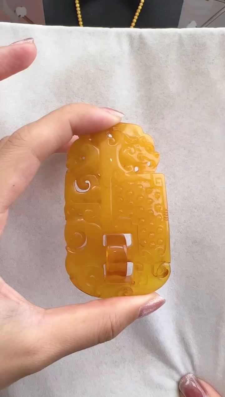 【闪购商品】琥珀裸石未镶嵌10122147-吊坠