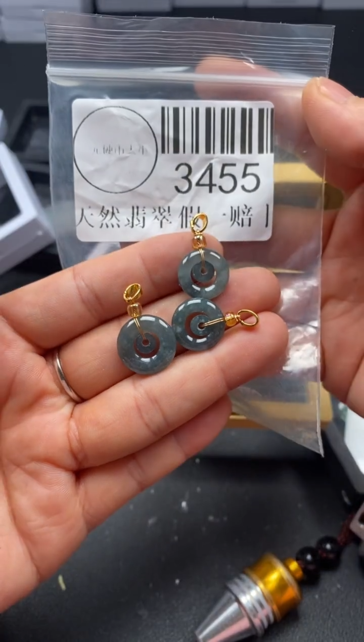 吊坠(不含链)未镶嵌翡翠3455