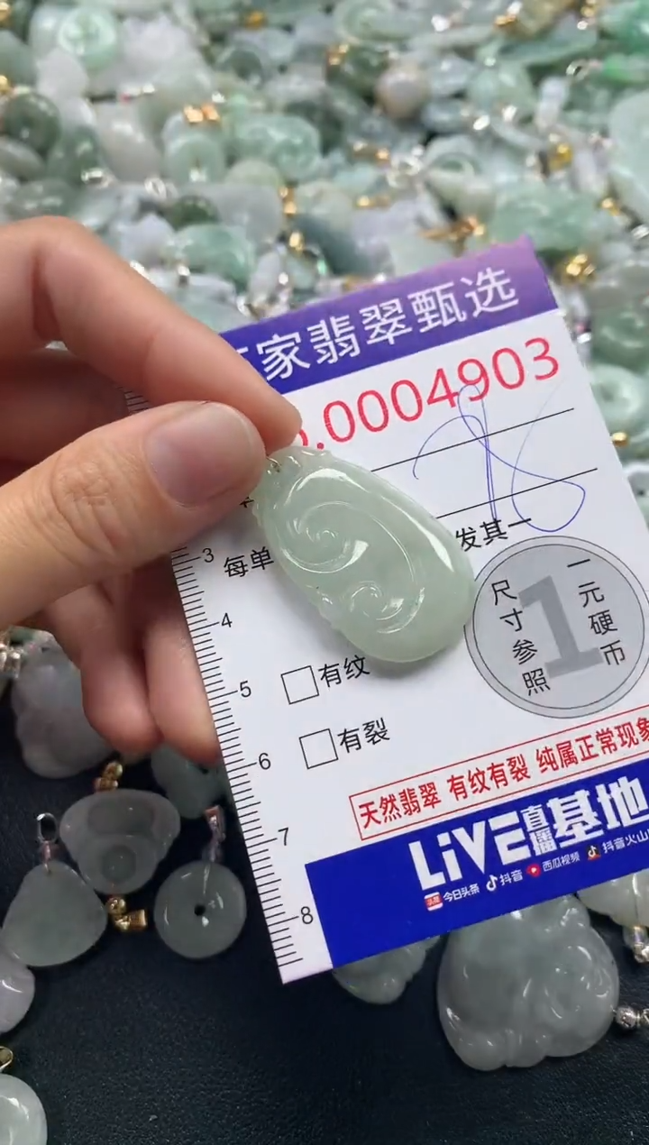 吊坠(不含链)未镶嵌翡翠4903