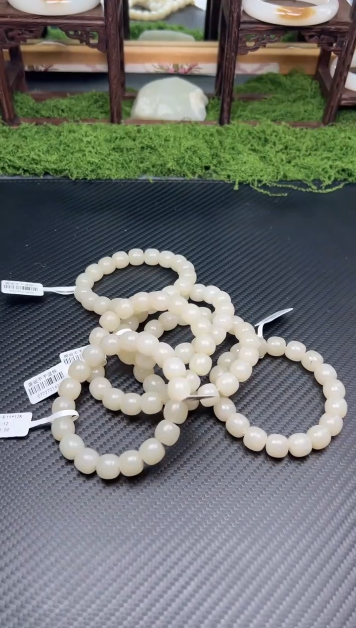 未镶嵌手串和田玉黑山微色差卡12多样性发货拍一发一