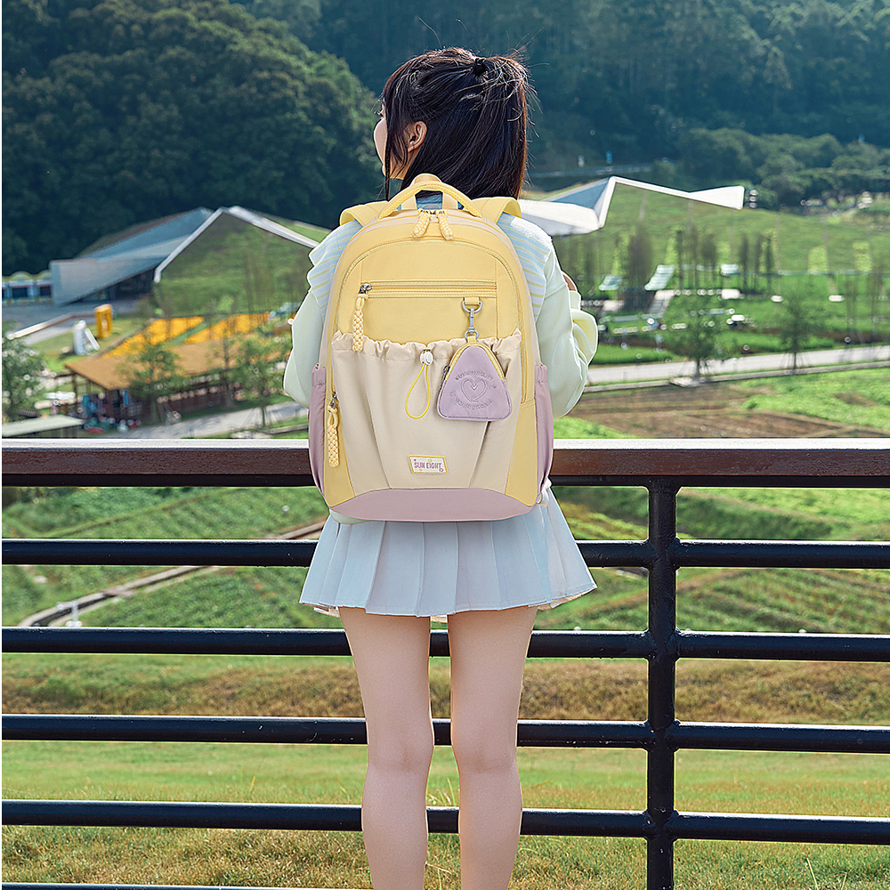 【阳光8点】初高中学生书包韩版男女百搭双肩包休闲包#8642