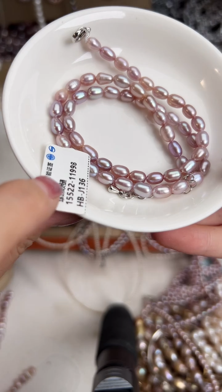 未镶嵌10淡水珍珠无核*强光珍珠项链5mm左右