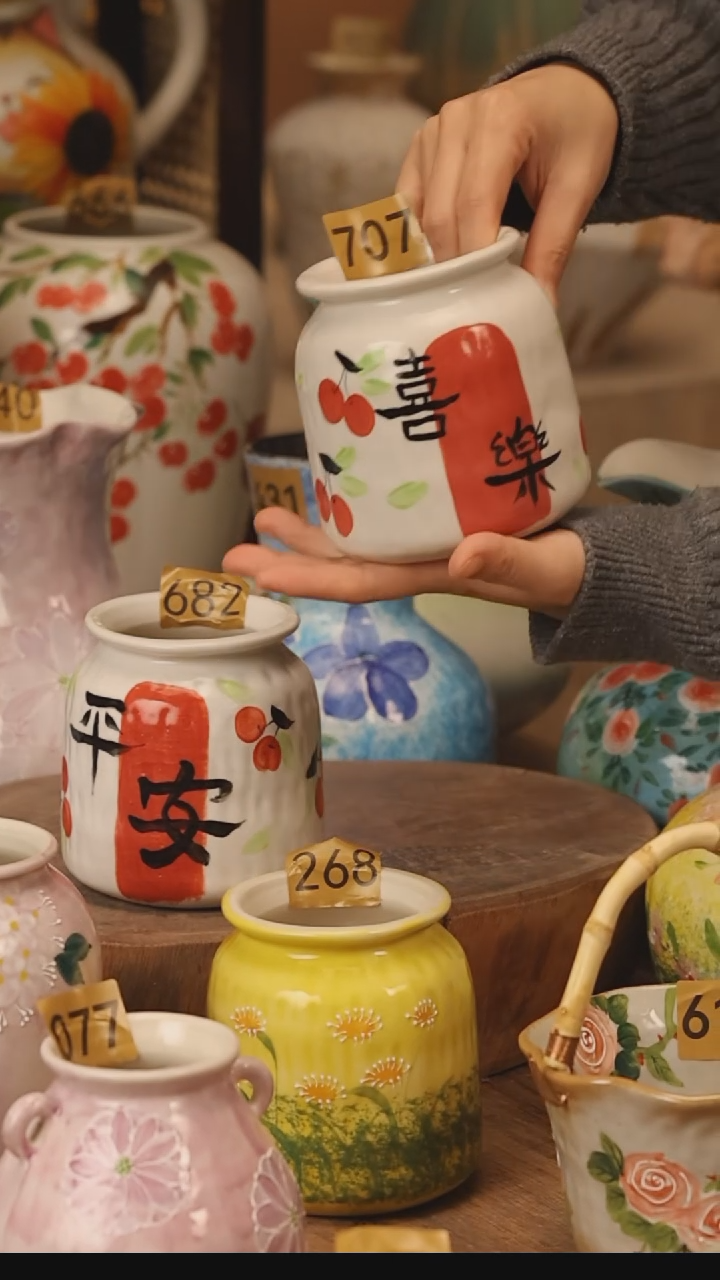 陶瓷景德镇设计师手作花器摆件侘寂风@M707@687