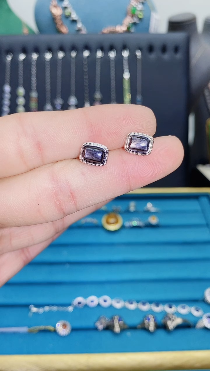 【闪购商品】水晶耳饰银S925镶嵌1121