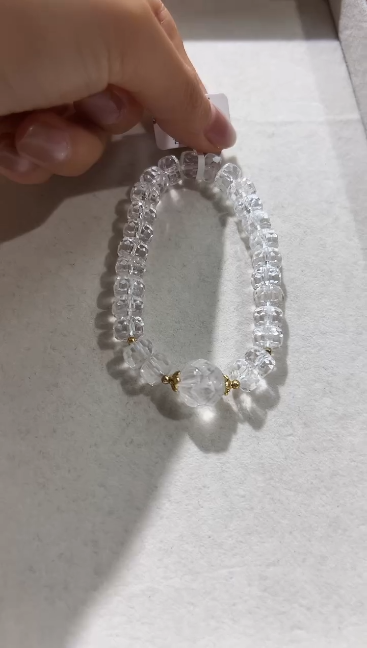 水晶手串未镶嵌NX0460水晶手链多样性发一