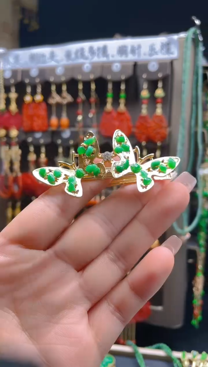 【闪购商品】翡翠耳饰合金0148翡翠饰品