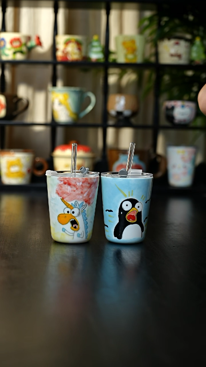 杯子可爱玉泥随行杯