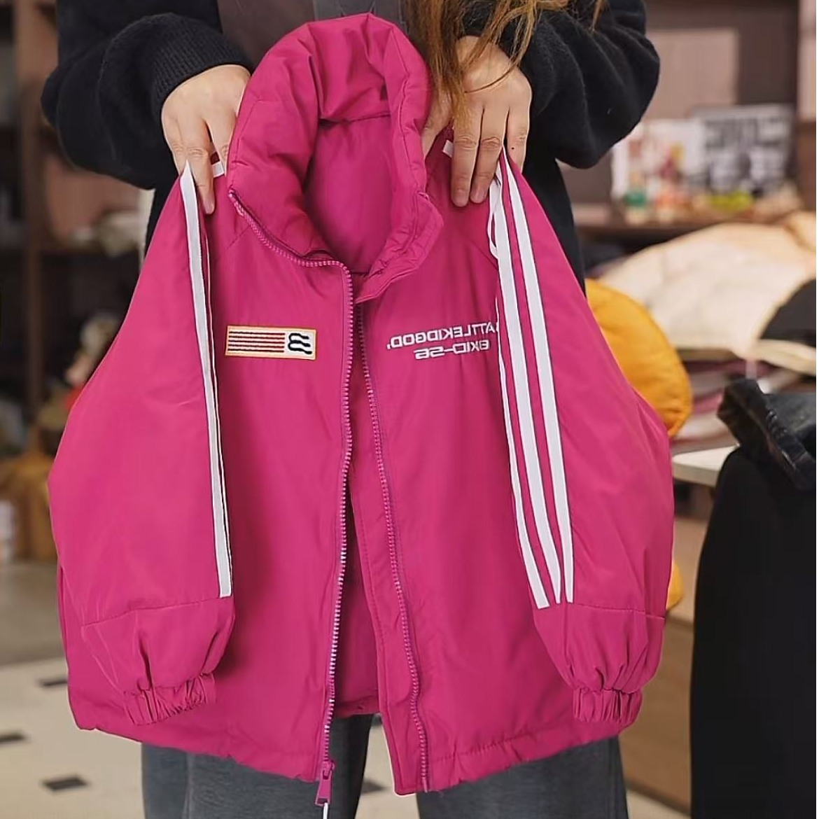 510081 儿童男女同款 韩版2025休闲舒适冬款保暖洋气棉服外套