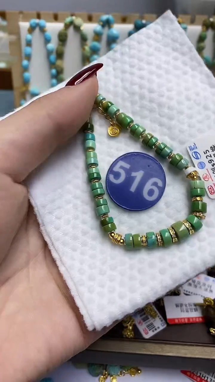 【闪购商品】绿松石手链银S925镶嵌516
