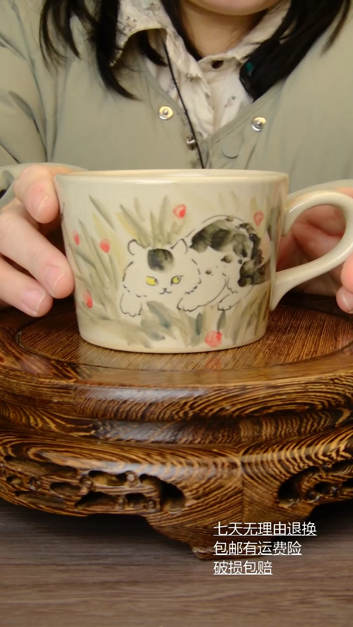 【闪购商品】杯子杯子纯手工手绘景德镇