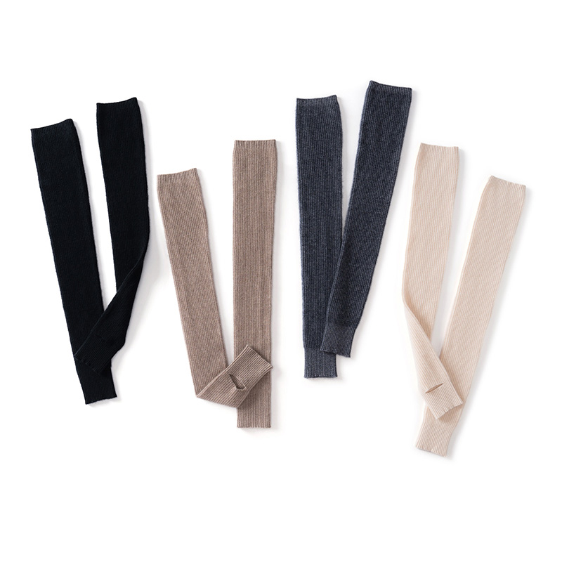 【加长护腿】100%山羊绒无缝脚踩护腿男女秋冬保暖护膝长筒过膝袜