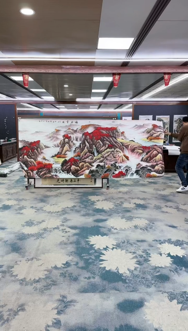 【闪购商品】绘画z刘雪红-山水国画-大丈二