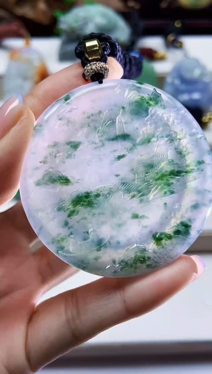 颈饰未镶嵌翡翠翡翠A货