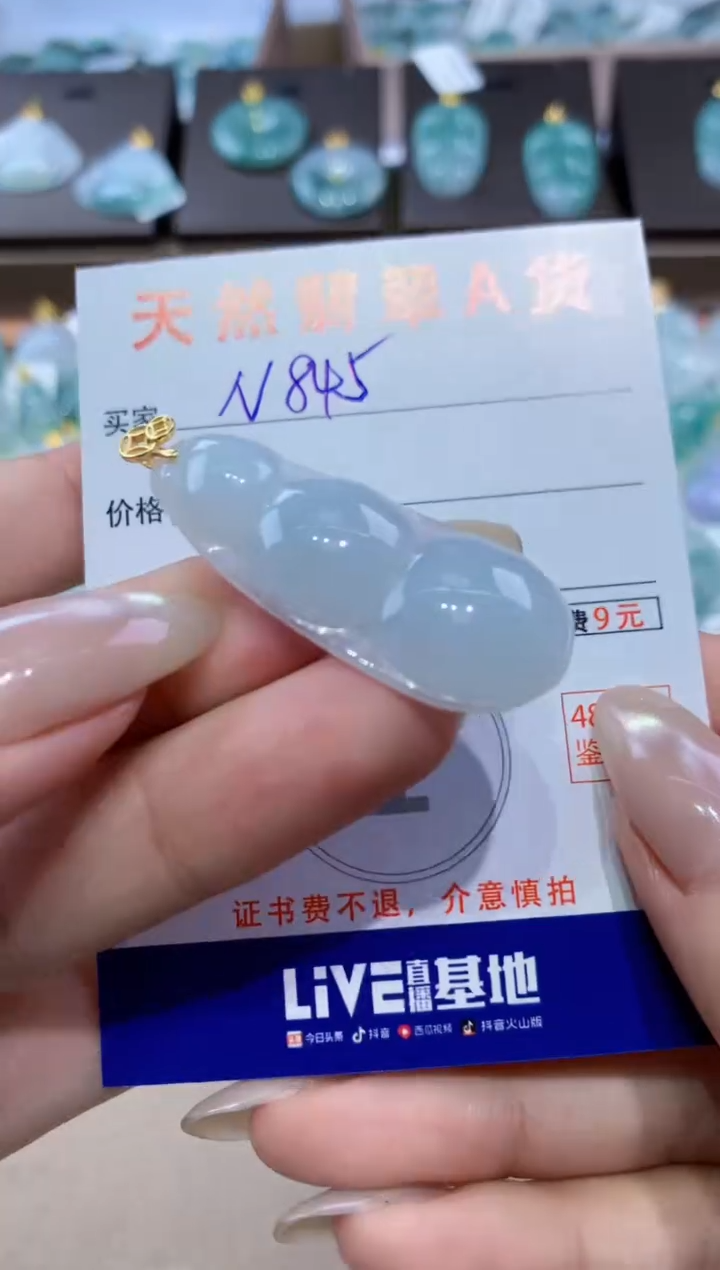 颈饰未镶嵌翡翠天然缅甸翡翠A货挂件 