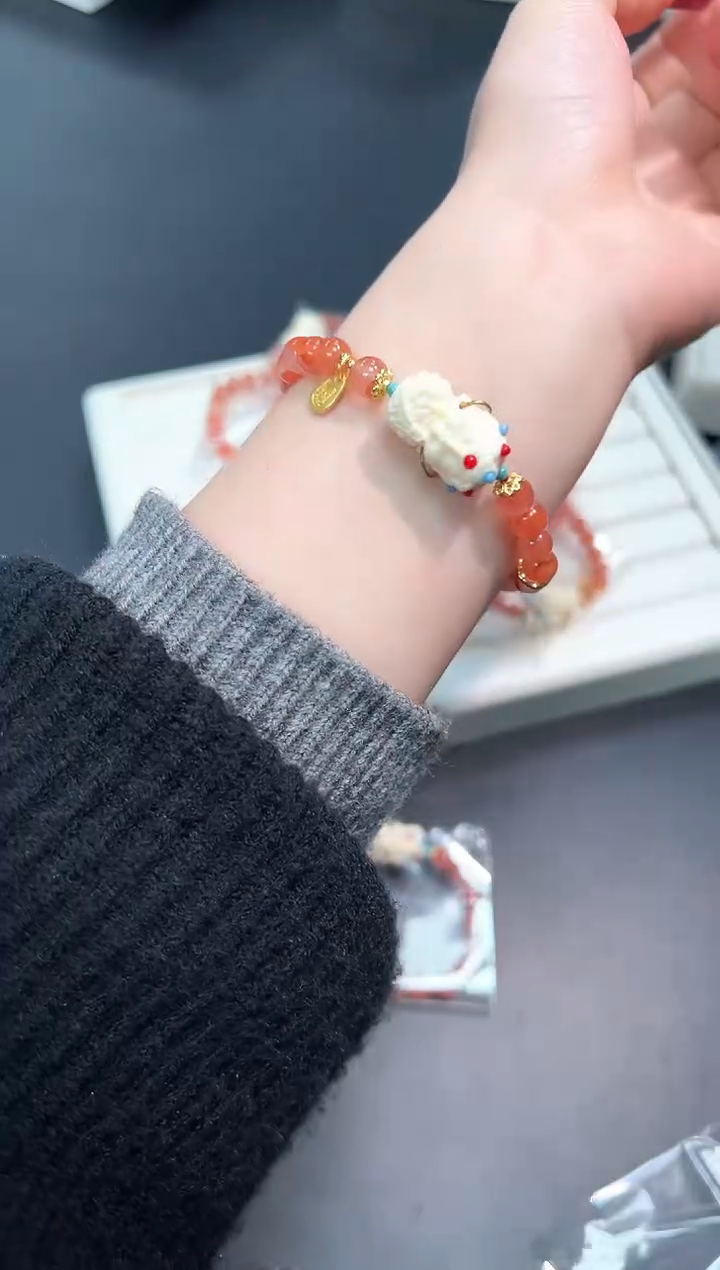 【闪购商品】南红玛瑙手串未镶嵌23Q多样性发其一/1条默认微瑕