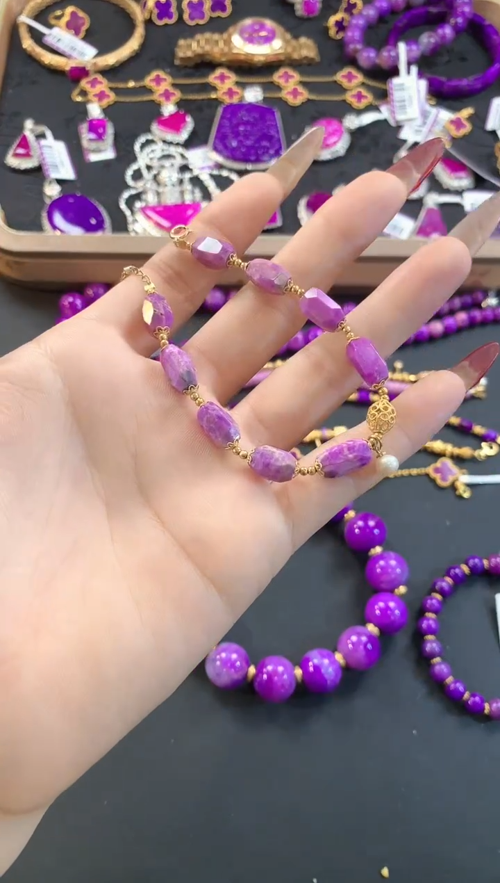 【闪购商品】苏纪石（舒俱来）.18K金镶嵌舒俱来手链