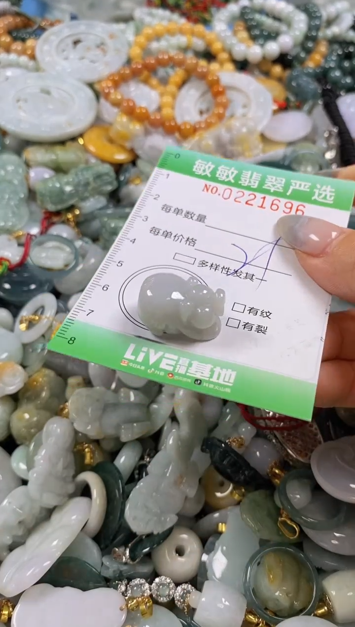 翡翠未镶嵌颈饰闪购0221696