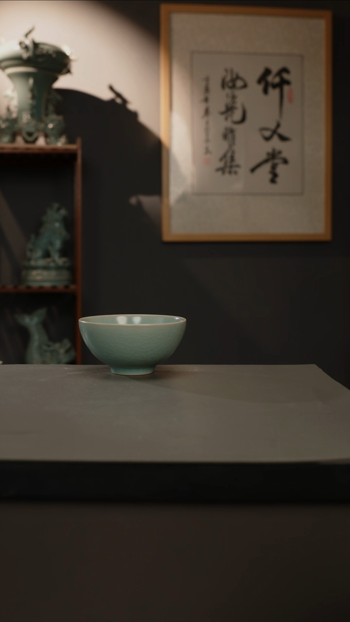 【闪购商品】杯仿古釉原矿 鸡心杯