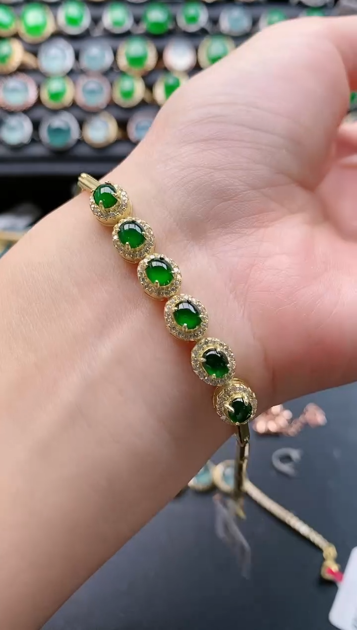 【闪购商品】翡翠戒指银S925镶嵌111111