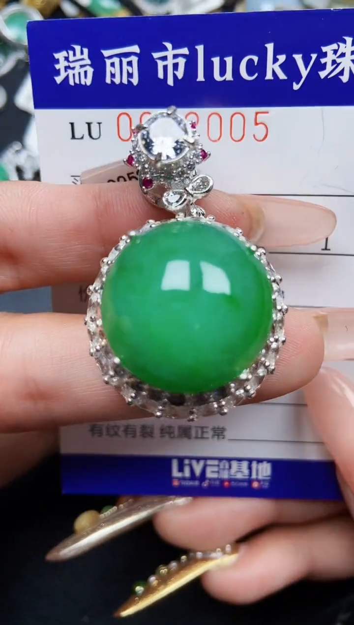 【闪购商品】翡翠颈饰未镶嵌铜托2005