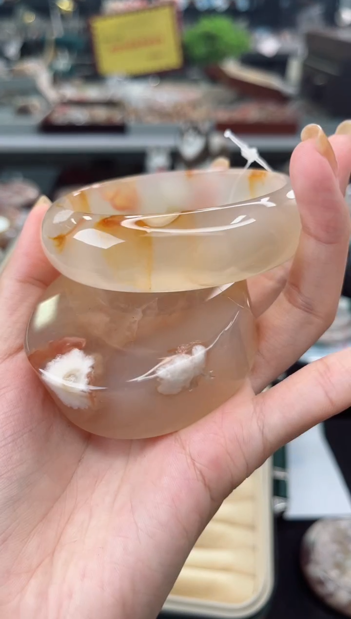 【闪购商品】石英质玉手镯未镶嵌63圈口（赠品镯心）6462026