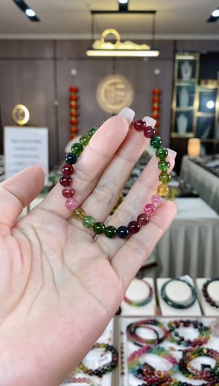 【闪购商品】碧玺单圈手串6mm+未镶嵌（多样性发一条）hon