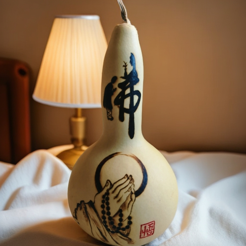 天然手工雕刻文玩葫芦摆件饰品可盘玩