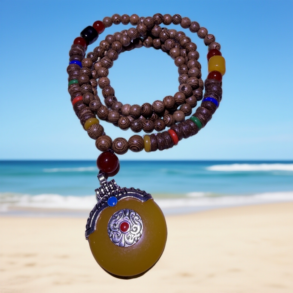 鸡翅木 毛衣链S0489 无礼盒