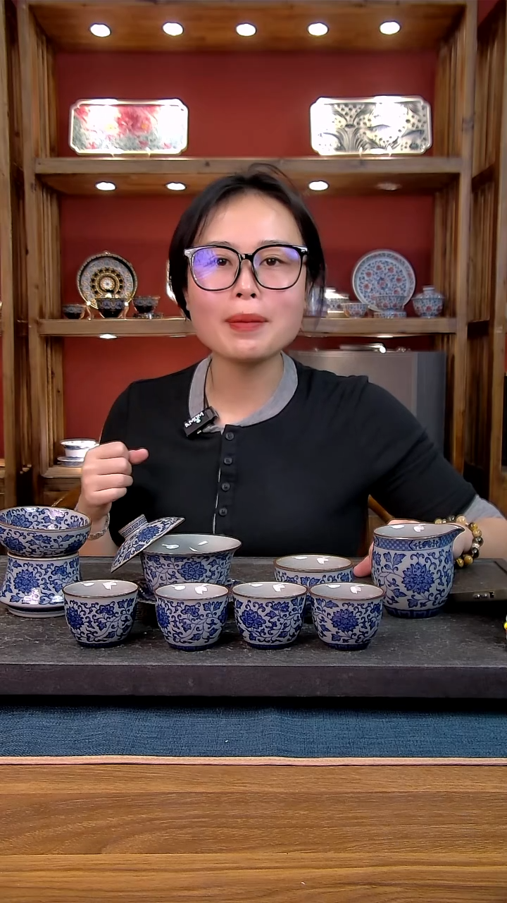 简装家用款8件套 老陶泥开片纹陶瓷茶具