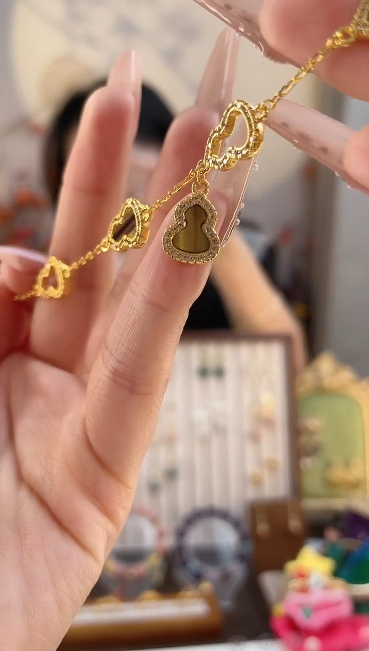 铜合金无虎眼葫芦手链