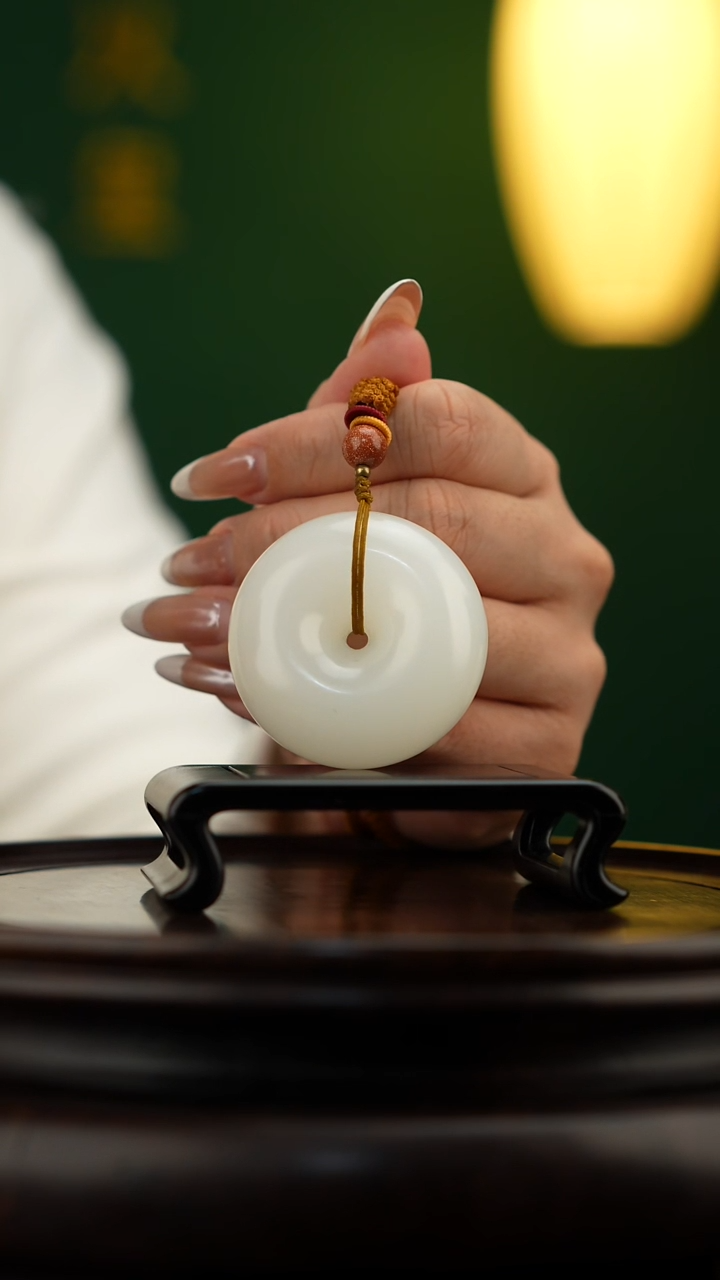 玉【平安扣】天然玉石手把件