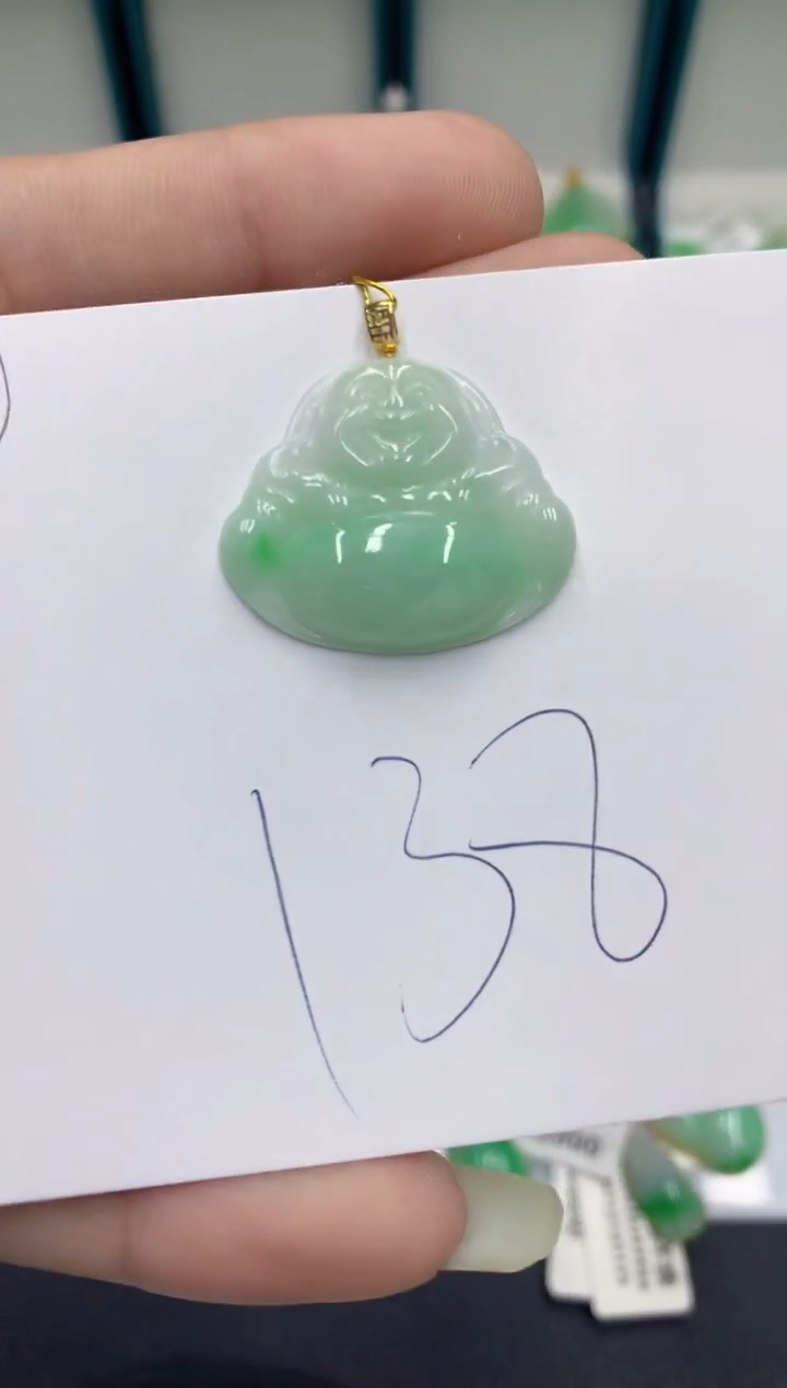 【闪购商品】翡翠颈饰18K金镶嵌翡翠