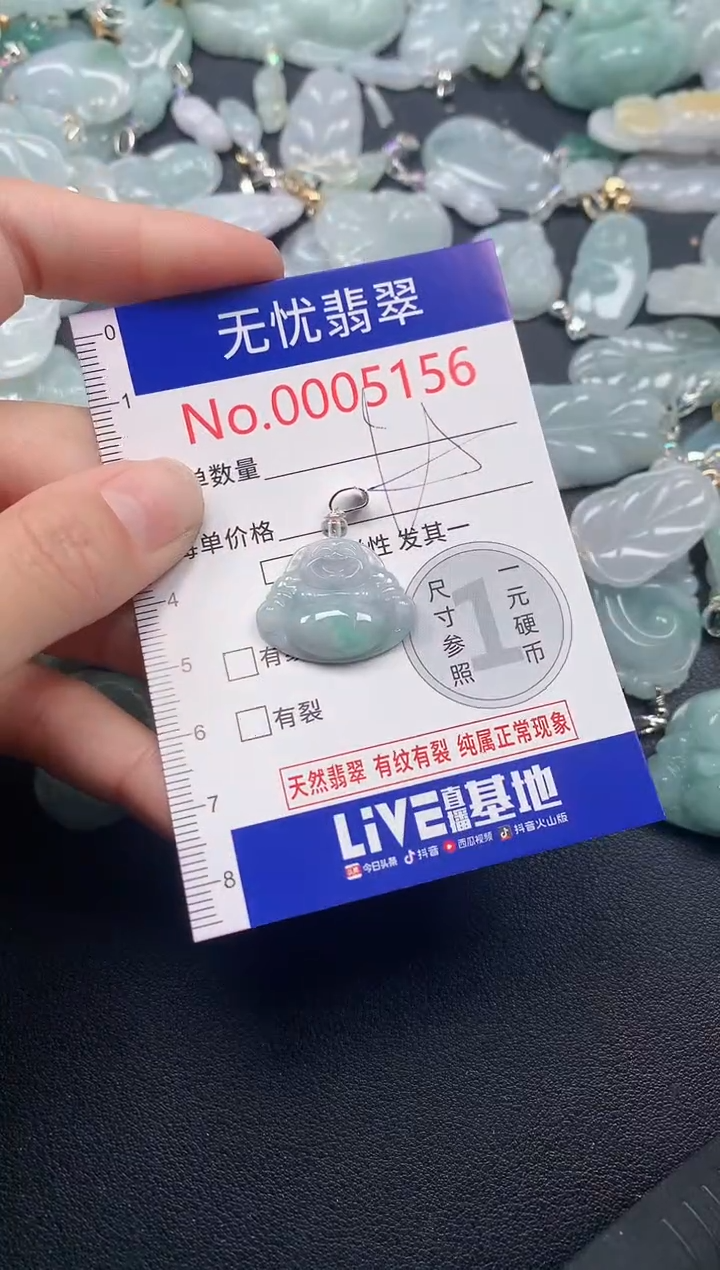 吊坠(不含链)未镶嵌翡翠5156